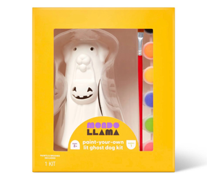 lot 42133 image: Mondo Llama Paint Your Own Lit Ghost Dog Kit