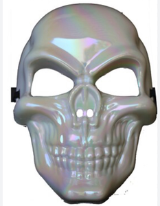 lot 42149 image: Plastic Pearlized Horror Skeleton Mask Costume Party Dance Crew Hip Hop Opera