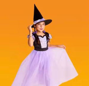 lot 42153 image: Hyde and EEK Toddler Fancy Witch Costume with Hat - Size 2-3T