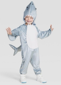 lot 42167 image: Hyde and Eek Shark Halloween Toddler Jumpsuit Costume Size 2T-3T