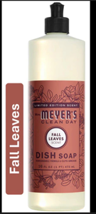 lot 43025 image: 2-Mrs. Meyers Fall Leaves Dish Soap 16oz