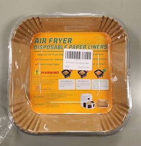 lot 69515 image: Air Fryer Paper Liners Pack 100pcs - Retail $15