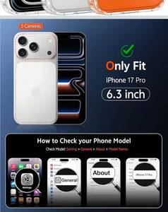lot 69516 image: iPhone 17 Pro Clear Magnetic Case - Retail $19