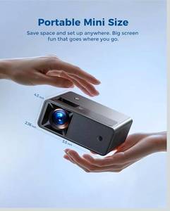 lot 69538 image: Compact Mini Projector with Smartphone Connectivity - Retail $40