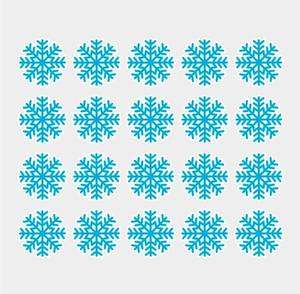 lot 69546 image: Magnetic Blue Snowflake 30pcs - Retail $12