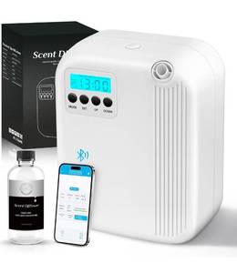 lot 69562 image: Smart Bluetooth Essential Oil Diffuser with LCD Display - Retail $45