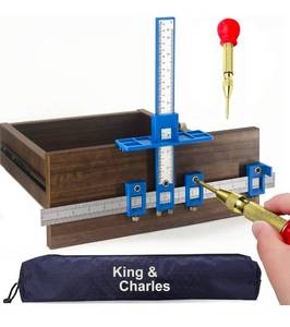 lot 69600 image: King & Charles Cabinet Hardware Jig Kit - Retail $25