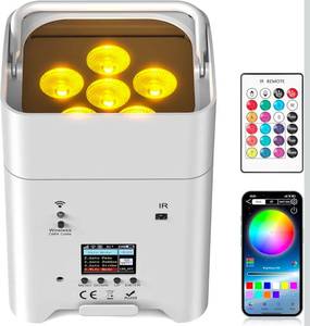 Professional Wireless DMX LED Uplight with App Control - Retail: $129