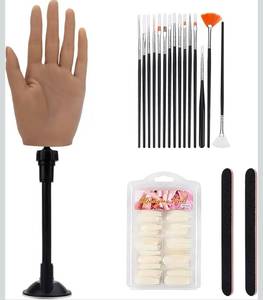 lot 69610 image: Nail Art Practice Hand Kit with Tools (Stand Not Included) - Retail $25