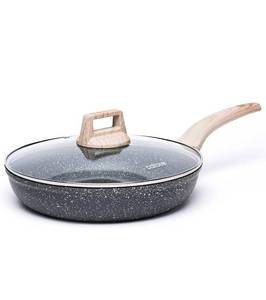 lot 69614 image: Carote Granite Frying Pan with Glass Lid - Retail $25