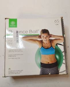 lot 69616 image: Gaiam Balance Ball 65cm with Digital Workout - Retail $25