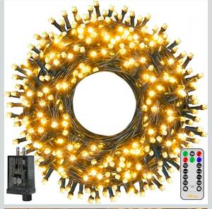 lot 69635 image: Ollny 200 LED String Lights with Remote Control - Retail $15