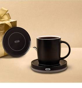 lot 69636 image: Electric Coffee Mug Warmer with Ceramic Cup - Retail $15