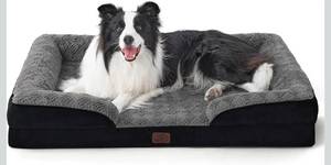 lot 69648 image: Bedsure Large Plush Pet Sofa Bed - Retail $65