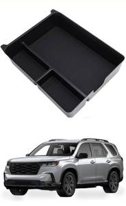 lot 69659 image: Center Console Organizer Tray for Honda Pilot 2023 2024 2025, Central Control Armrest Box Storage Box Interior Accessories Storage Box,Black - Retail $25