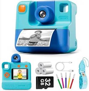 lot 69665 image: Childrens Print Camera with Instant Photo Printing - Retail $39