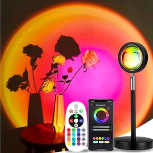 lot 69676 image: Smart RGB Sunset Lamp with Bluetooth Control - Retail $25