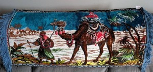 Tropical Horse Scene Tapestry Wall Hanging