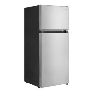 lot 5 image: 4.5 cu. ft. 2-Door Mini Refrigerator in Platinum Steel with Freezer - Retail $289