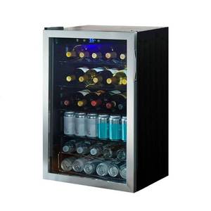 lot 7 image: 4.3 Cu. ft. Wine and Beverage Cooler in Stainless Steel - Retail $379