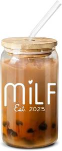 lot 3044 image: NewEleven First Christmas Gifts For Mom, New Mom   2025 Pregnancy Gifts For First Time Mother, Pregnant, Expecting Mama, Mother To Be, Mama, Mommy To Be - 16 Oz Coffee Glass