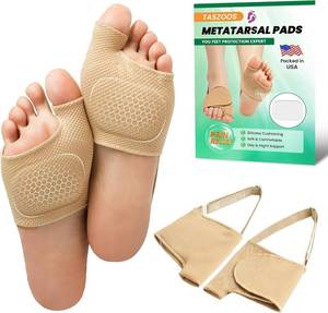 lot 5039 image: Metatarsal Pads for Women & Men - 1 Pair (Medium, Beige) - Adjustable & Non-Slip Ball of Foot Cushions with Gel, Foot Pads for Pain Relief, Metatarsalgia, Mortons Neuroma, for Walking, Standing