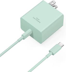 lot 6381 image: 45W USB C Super Fast Charger, Type C Charger Fast Charging Block, Android Phone Charger with 6Ft Type C to C Cable for Galaxy S25 UltraS25S24S23S22S21S20Note 20Note 10 Green