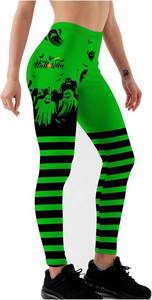 lot 6528 image: Halloween High Waisted Leggings for Women Fitness Yoga Pants Tummy Control Cycling Workout Gym