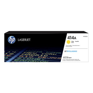 lot 31677 image: HP 414A Yellow Original LaserJet Toner Cartridge  2 100 pages  W2022A