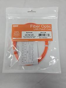 lot 31696 image: QVS 1-Meter LC to LC Multimode Fiber Duplex Patch Cord