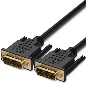 lot 31745 image: Fosmon 10FT DVI-D to DVI-D Gold Plated Digital Cable - 32AWG 1.3V Single Link Cable (181 Pin)