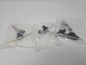 lot 31776 image: D-Sub 25-Pin Connector with Ribbon Cable lot of 3