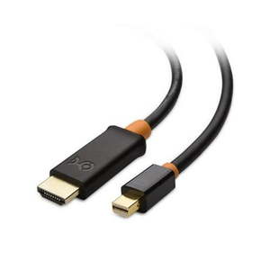 lot 31815 image: Cable Matters 4K Mini DisplayPort to HDMI 4K Cable (Mini DP to HDMI Cable) in Black 10 Feet - Thunderbolt  Thunderbolt 2 Port Compatible