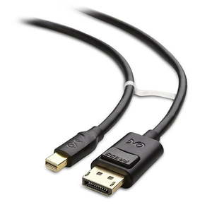 lot 31819 image: Cable Matters Mini DisplayPort to DisplayPort Cable (Mini DP to DP) in Black 10 Feet - Thunderbolt  Thunderbolt 2 Port Compatible