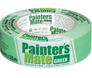 lot 6272 image: Painters Mate Green Brand CP 1508-Day Painters Tape, Multi-Surface, 36mm x 55m, Green, 1 Roll (103367)