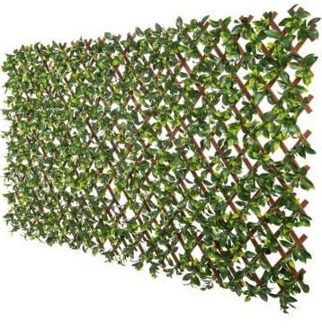 lot 7461 image: Naturae Decor Trellis GARDN GRN Leaf 36X72IN TRP3672BR-4000