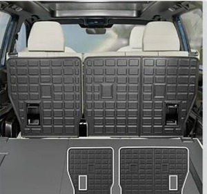 lot 4506 image: Rongtaod Kick Mats Compatible with 2024 2025 2026 Toyota Grand Highlander 2nd Backrest Mats Back Seat Protector All Weather 8 Seats Highlander Accessories