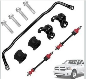 lot 4508 image: 55398938AC Front Suspension Stabilizer Bar And K80894 Sway Bar Links Front Sway with PU Bushing Compatible with 2009-2010 Dodge Ram 1500, 2019-2022 Ram Classic 1500 4WD, 2011-2018 Ram 1500
