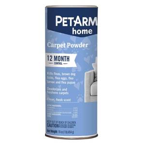 lot 4642 image: PETARMOR Home Carpet Powder for Fleas and Ticks, Protect Your Home From Fleas and Deodorizes Carpets, 16 Ounce