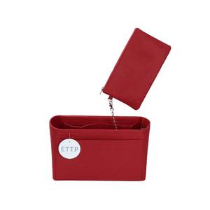 lot 4660 image: ETTP Purse Organizer Insert For Handbags, Tote Bag Organizer Insert, Handbag Organizer For Tote & Handbags, Compatible with Neverful Speedy and More (Small,Red)