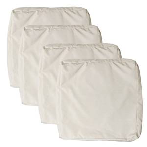 lot 4680 image: youngseahome Patio Seat Cushion Covers,Washable Slip Covers Replacement,Waterproof Outdoor Furniture Chair Cushion Pillow Seat Cover for Couch,Garden,Sofa,Khaki,24x24x4(4 Covers Only)