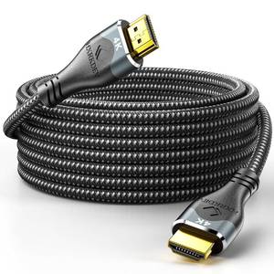 lot 4687 image: HXRKDEV 4K Long Hdmi Cable 50 ft, HDMI 2.0 Cable Braided, 4K60Hz2K1080P3D ARCEthernet Gold Plated HDMI Cord, Ultra High Speed Hdmi Cable for UHD TV, Monitor, Laptop, Xbox, PS5PS4
