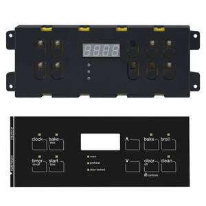 lot 4721 image: 316557118 Oven Control Board Replacement Compatible with Frigidaire Kenmore Electronic ClockTimer Display 316418208 316557108, 120V, 60 Hz (Include The Covering Panel) - Retail $139