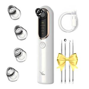 lot 4726 image: Yccu Blackhead Remover Vacuum Blackhead Vacuum Remover Pore Extractor Blackhead Remover Tool Black Head Remover for Face Blackhead Extractor Pore Cleaner Vacuum with USB Charge 4 Modes 5 Suction Heads