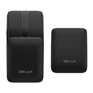 lot 4737 image: DELUX Rechargeable Wireless Pocket Slim Mouse, 2-in-1 Sliding Touching Control, Portable Bluetooth Mice with USB Receiver&Type C Adapter, Wireless Presenter with Pointer, 1600DPI, MF10PRO (Mouse Only)
