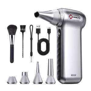 lot 4791 image: Compressed Air Duster-125,000 RPM Cordless Electric Air Duster, Rechargeable Super Power Air Blower with 3-Gear Turbo Fan, Air Blower for PC, Keyboard, Outdoor, Car & Home