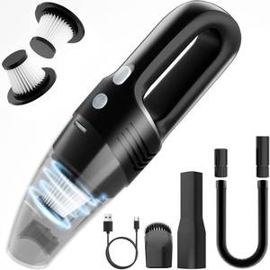 lot 4797 image: Loeeosu Handheld Vacuum Cordless Car Vacuum Cleaner 11000PA High Power Portable 1.4lbs Lightweight Rechargeable with 2 Filter Multi-Nozzles for Home Office Pet Hair Dust