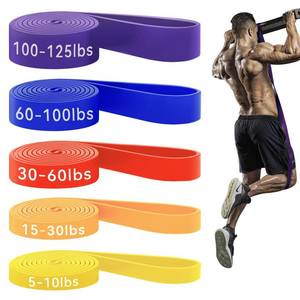 lot 4808 image: HAPBEAR Pull Up Assistance Bands - Pull Up Bands - Resistance Bands - Exercise Bands Resistance Bands Set of 5 - Workout Bands for Working Out, Stretching, Muscle Training