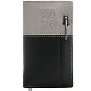 lot 4823 image: 2026 Pocket PlannerPocket Calendar and Pen, 3.5x6 Includes 14 Months (November 2025 - December 2026)  2026 Weekly PlannerWeekly AgendaMonthly Calendar Organizer (GrayBlack)