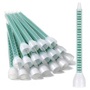 lot 4824 image: IANFAN 20 Pack Epoxy Mixing Nozzle, Static Mixing Nozzle Adhesive Cartridges Tip Mixer Nozzles with 24 Element for AB Two-Component Cartridges(1112 Ratio)